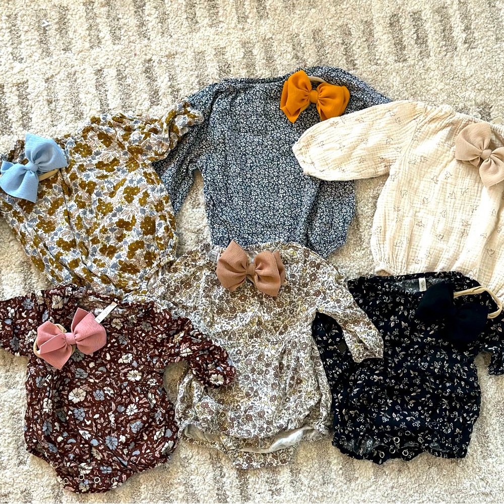 Rylee + Cru | 3-6 months girl romper